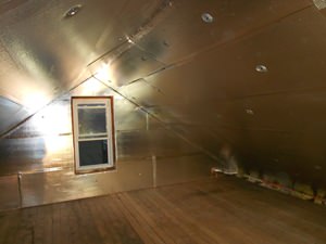 A Pittsburgh attic with SuperAttic installed.