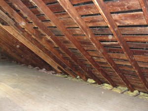 A Pennsylvania attic before installation of SuperAttic