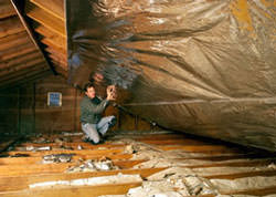 Radiant Barrier Attic Insulation in a Pennsylvania home