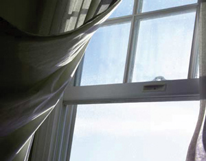 Air leaking into house